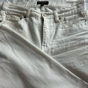Banana Republic Women’s Wide Leg White Jeans